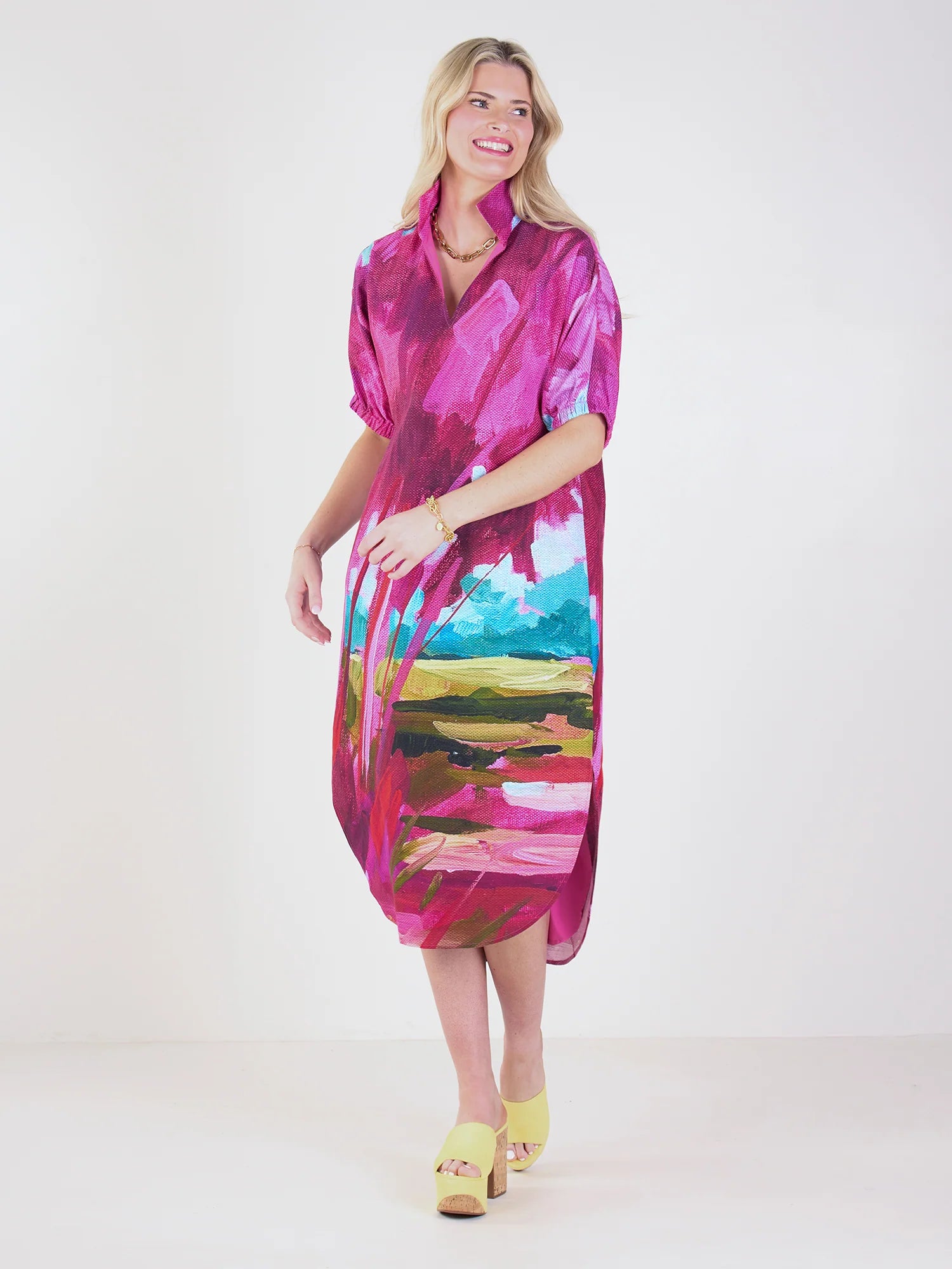 Em267 Sunset Caftan Dress
