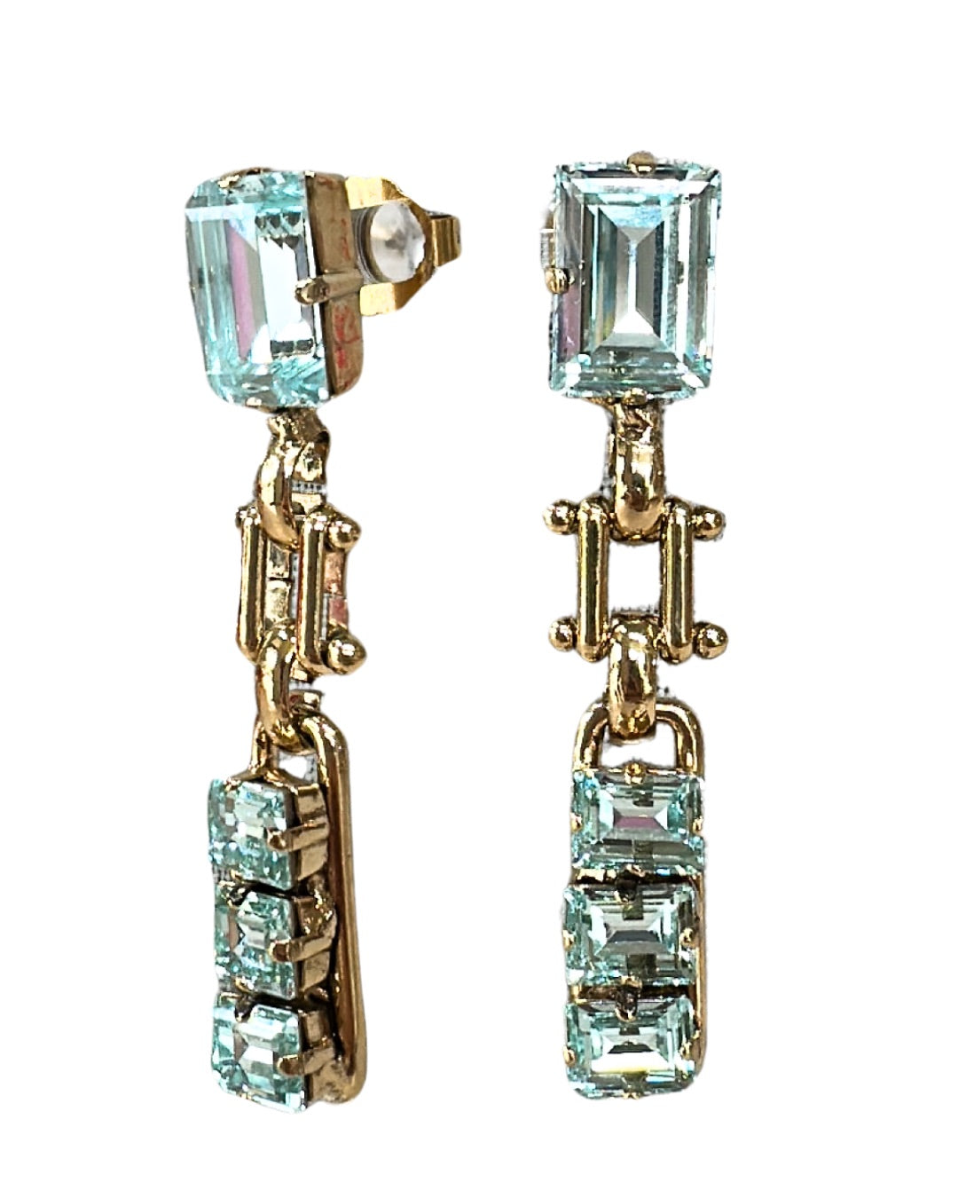 E7618 Blue Stone Earrings