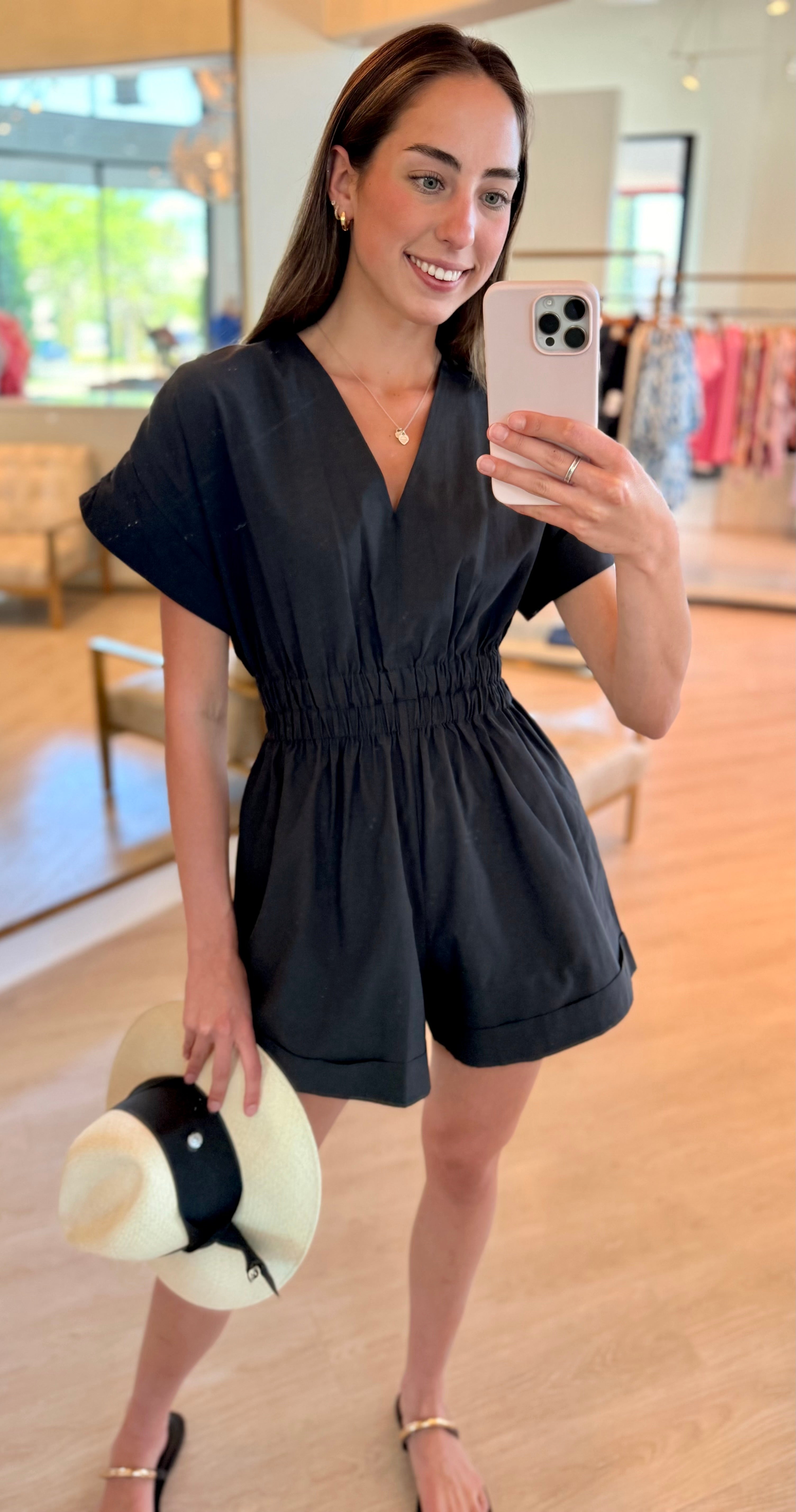 5432 Washed Black Romper