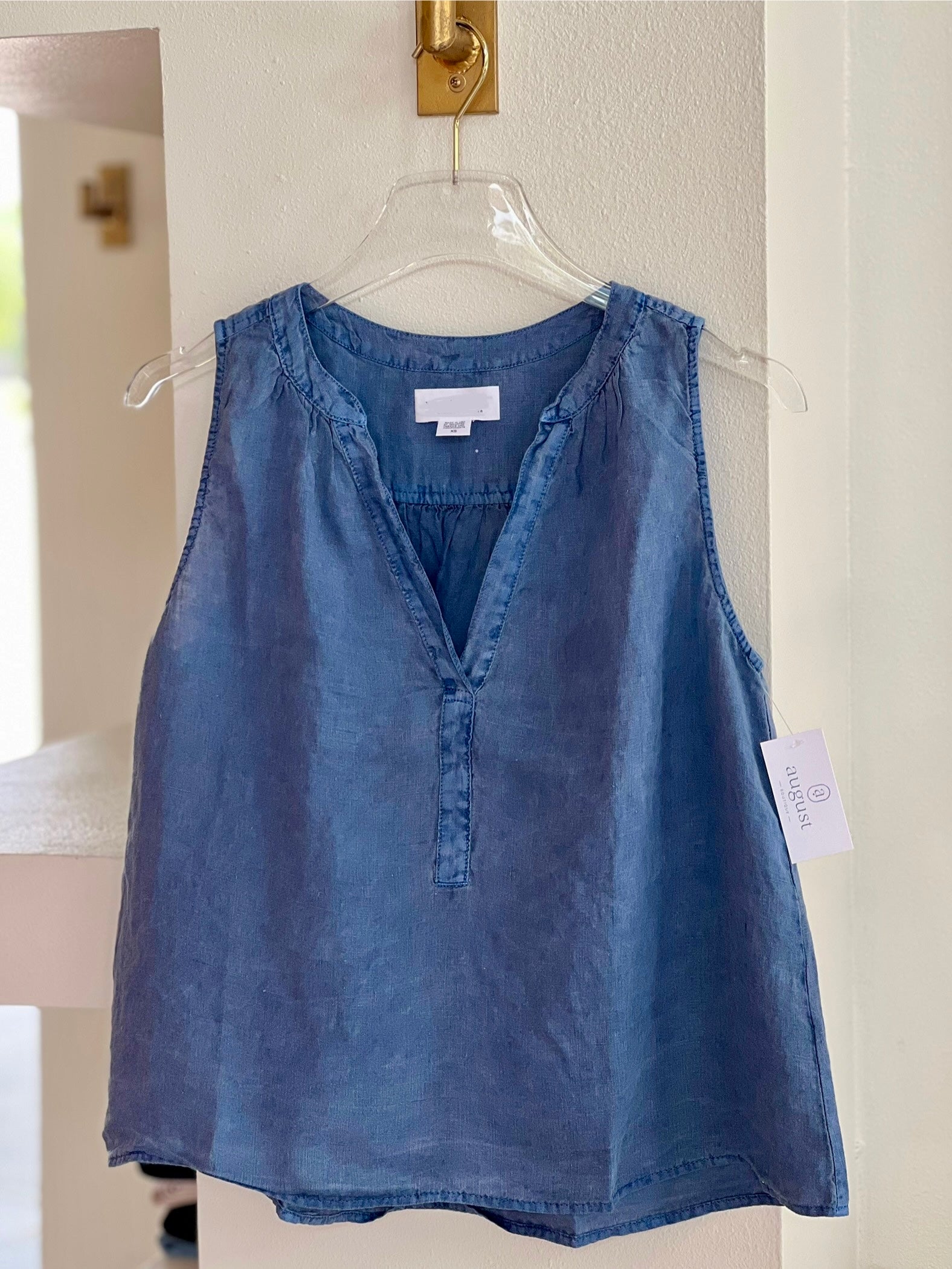 Vetacy Indigo Vneck Tank
