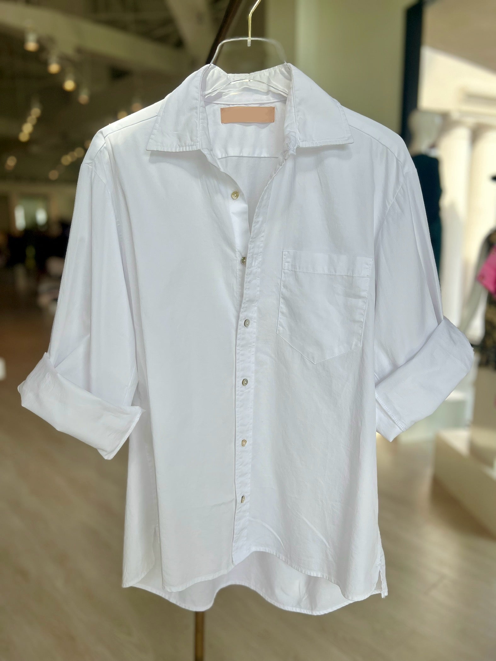 Ca348 Cotton Poplin Shirt - White