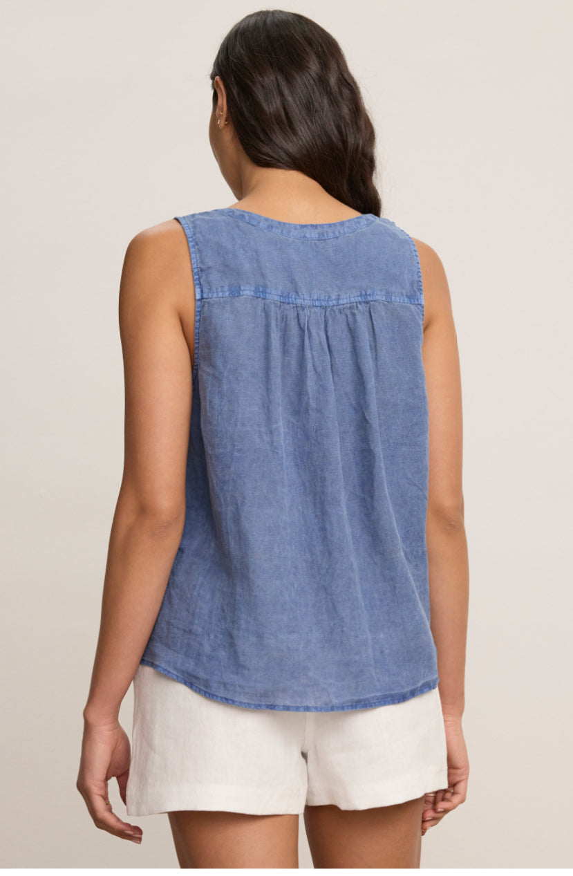 Vetacy Indigo Vneck Tank