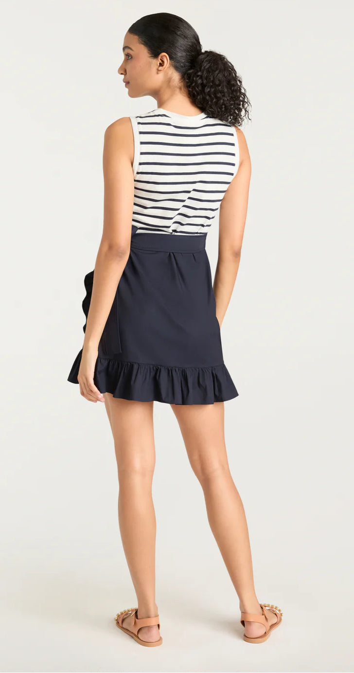 Cizd29667 Stripe Wrap Dress