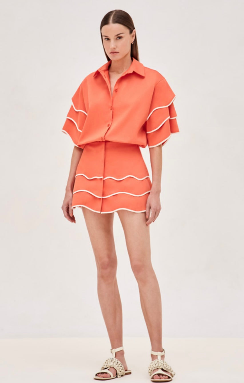 Al9343 Alexis Solan Dress - Orange