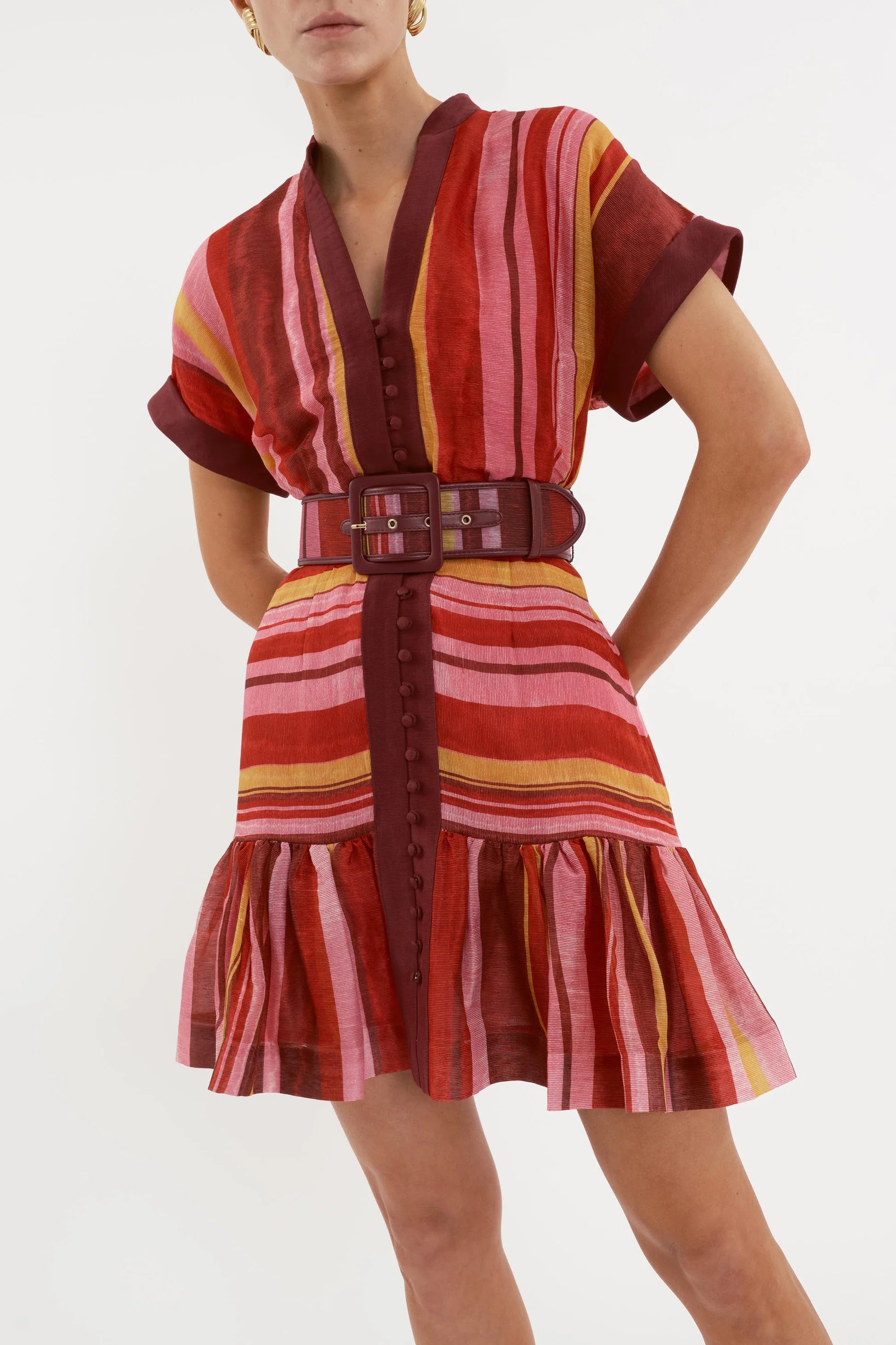 Re1786 Milana Stripe Mini Dress