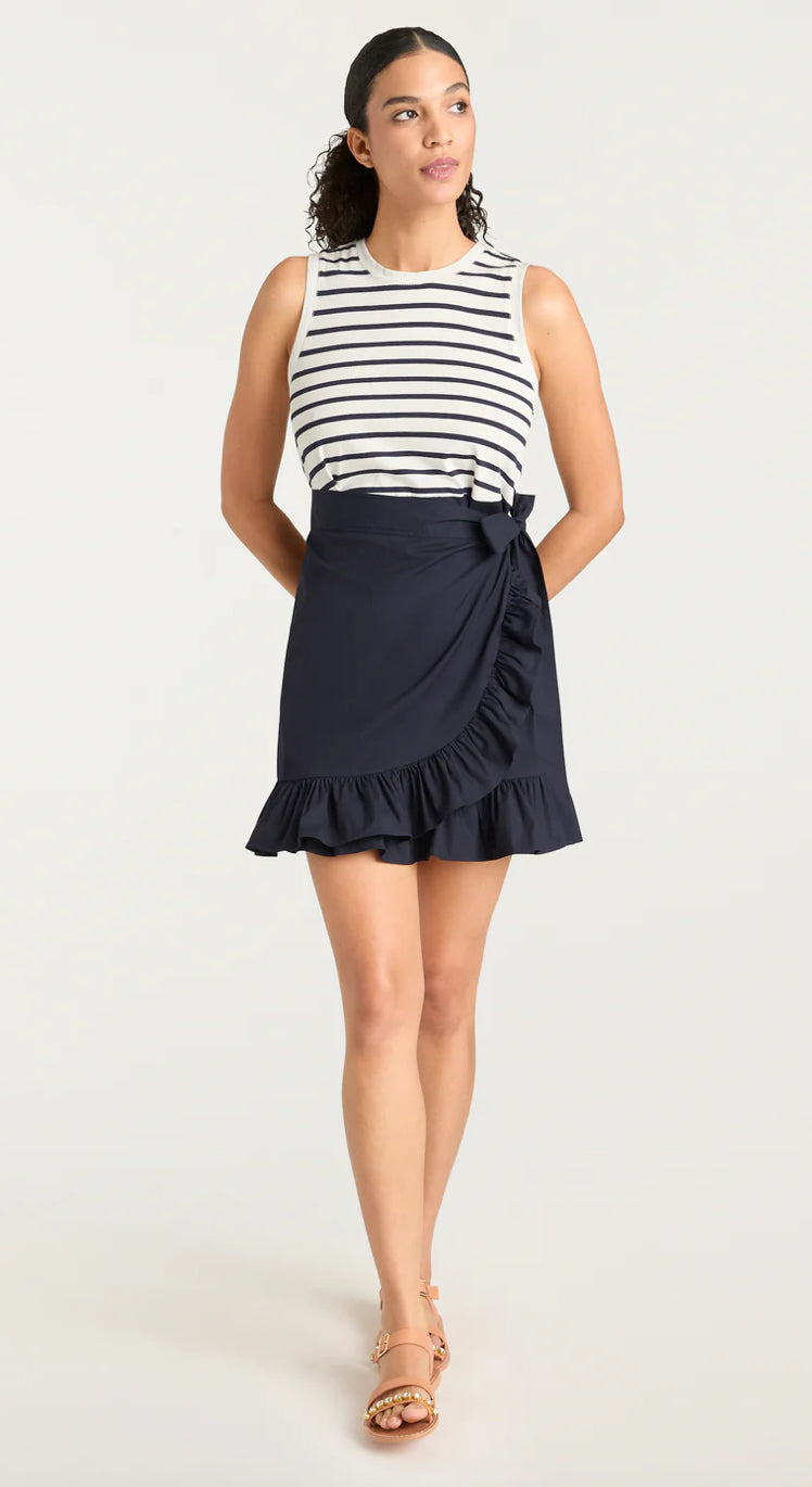 Cizd29667 Stripe Wrap Dress