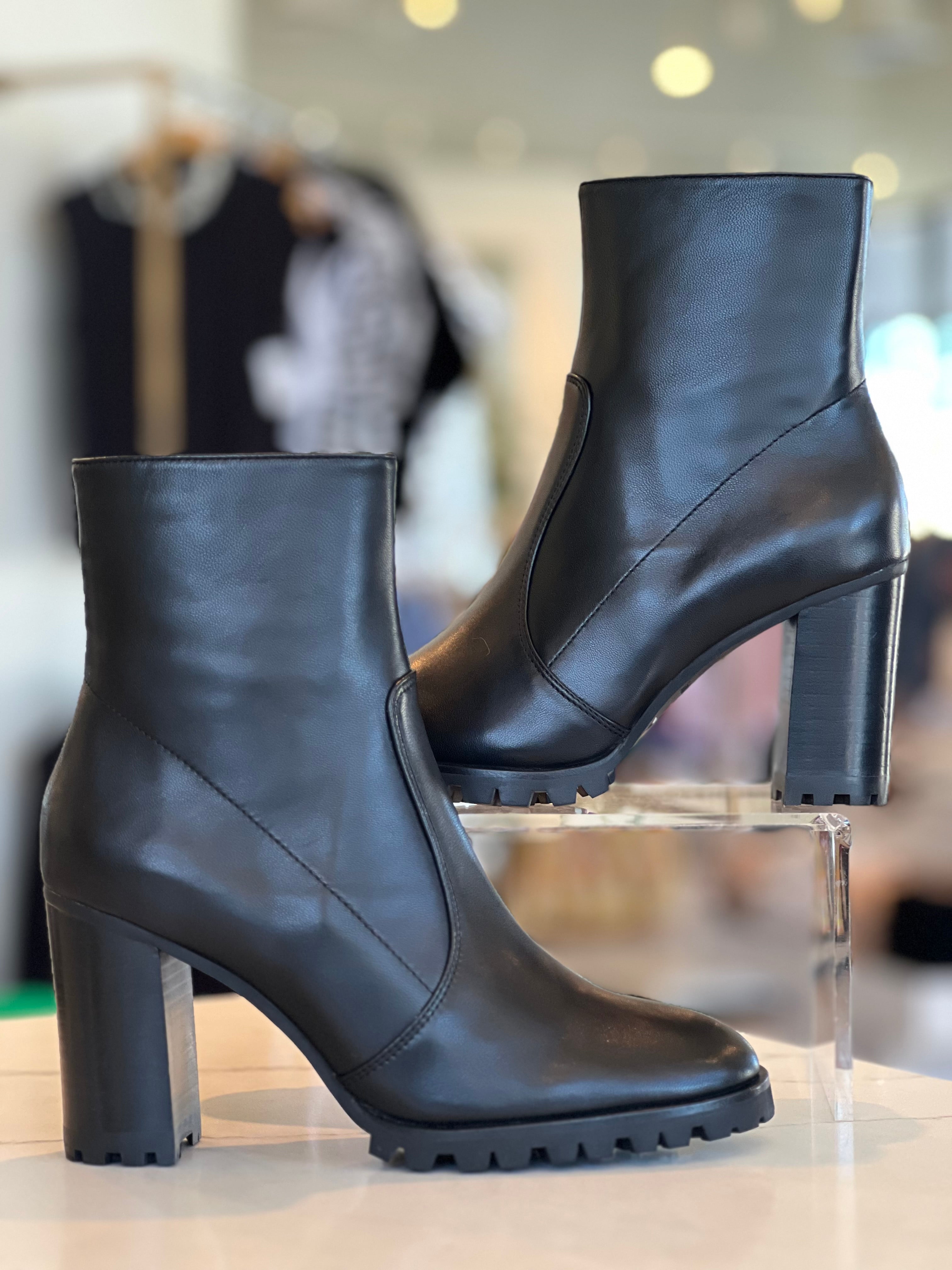 Lo346t Black Leather Boot
