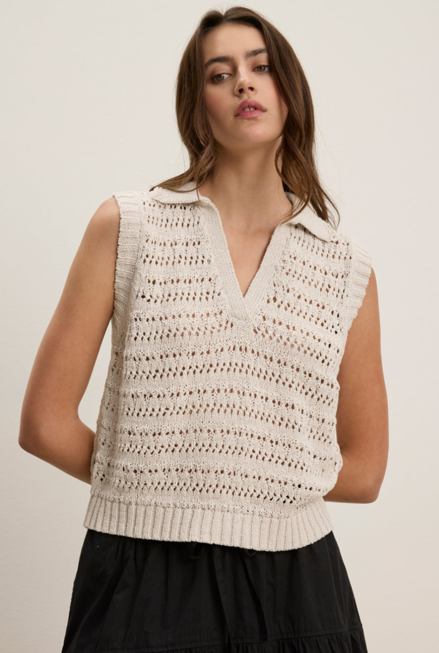 Verenee Chalk Knit Top