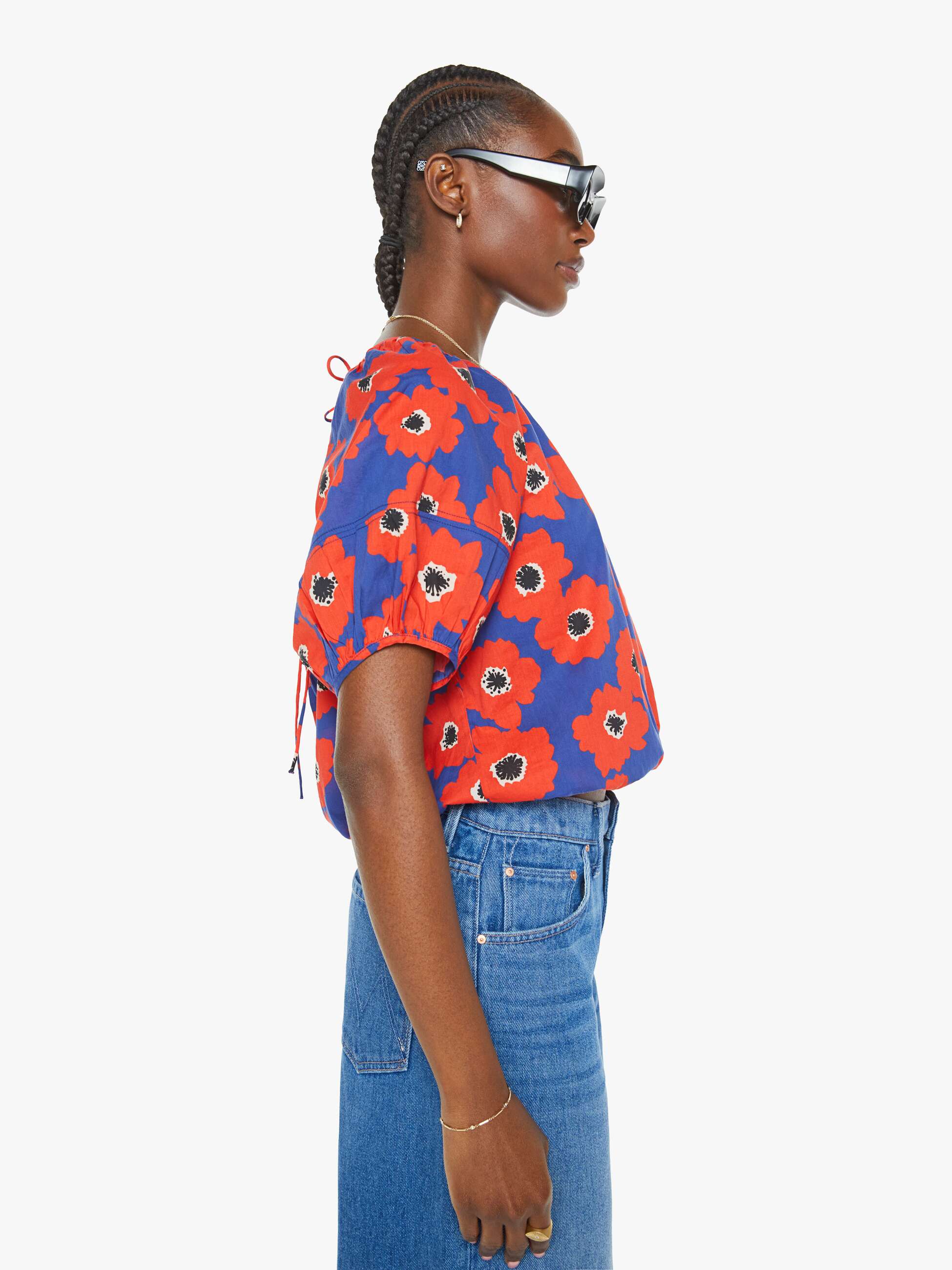 Mo2702 Poppy Tie Back Top