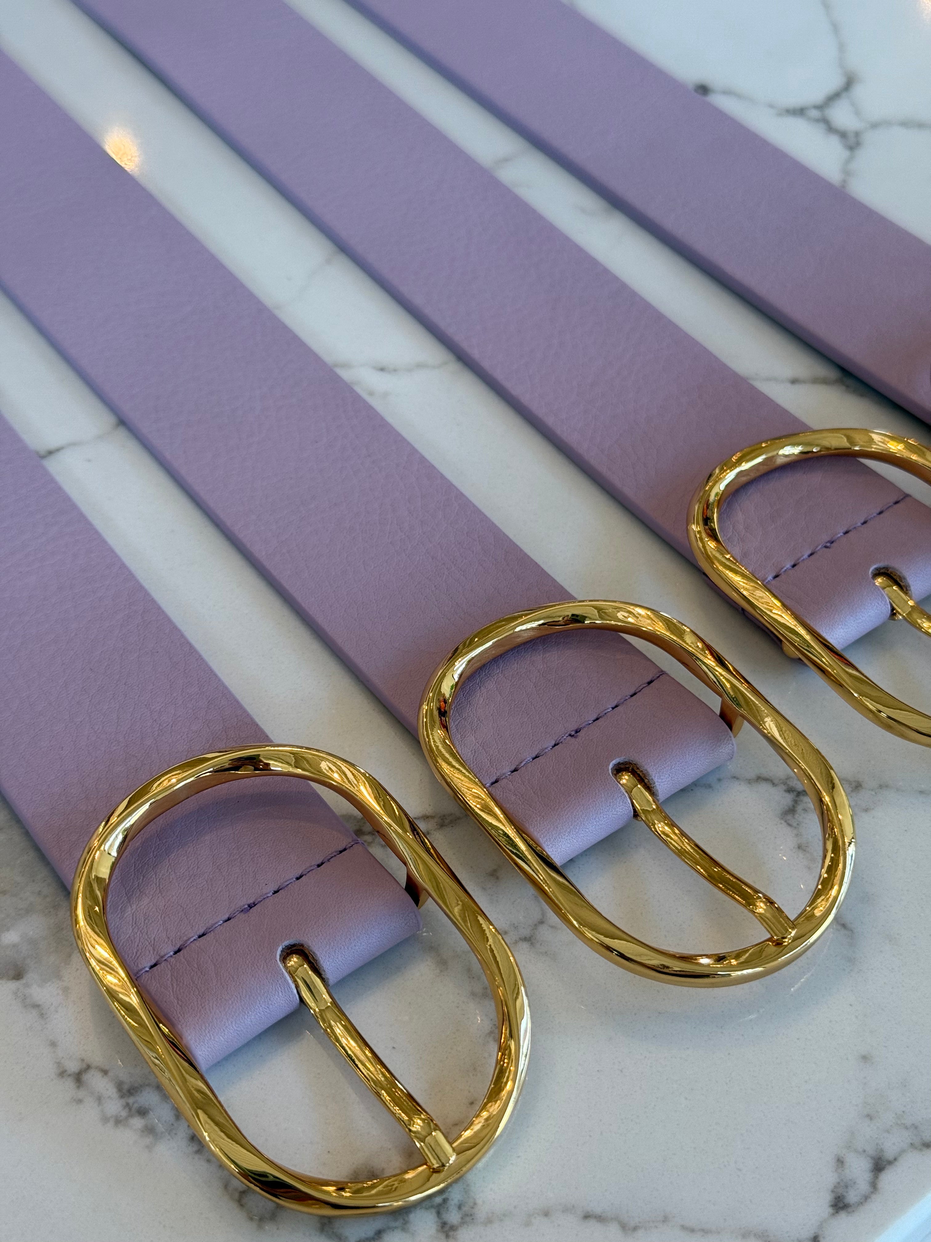 Bebh384 Kyra Belt - Lilac/ Gold
