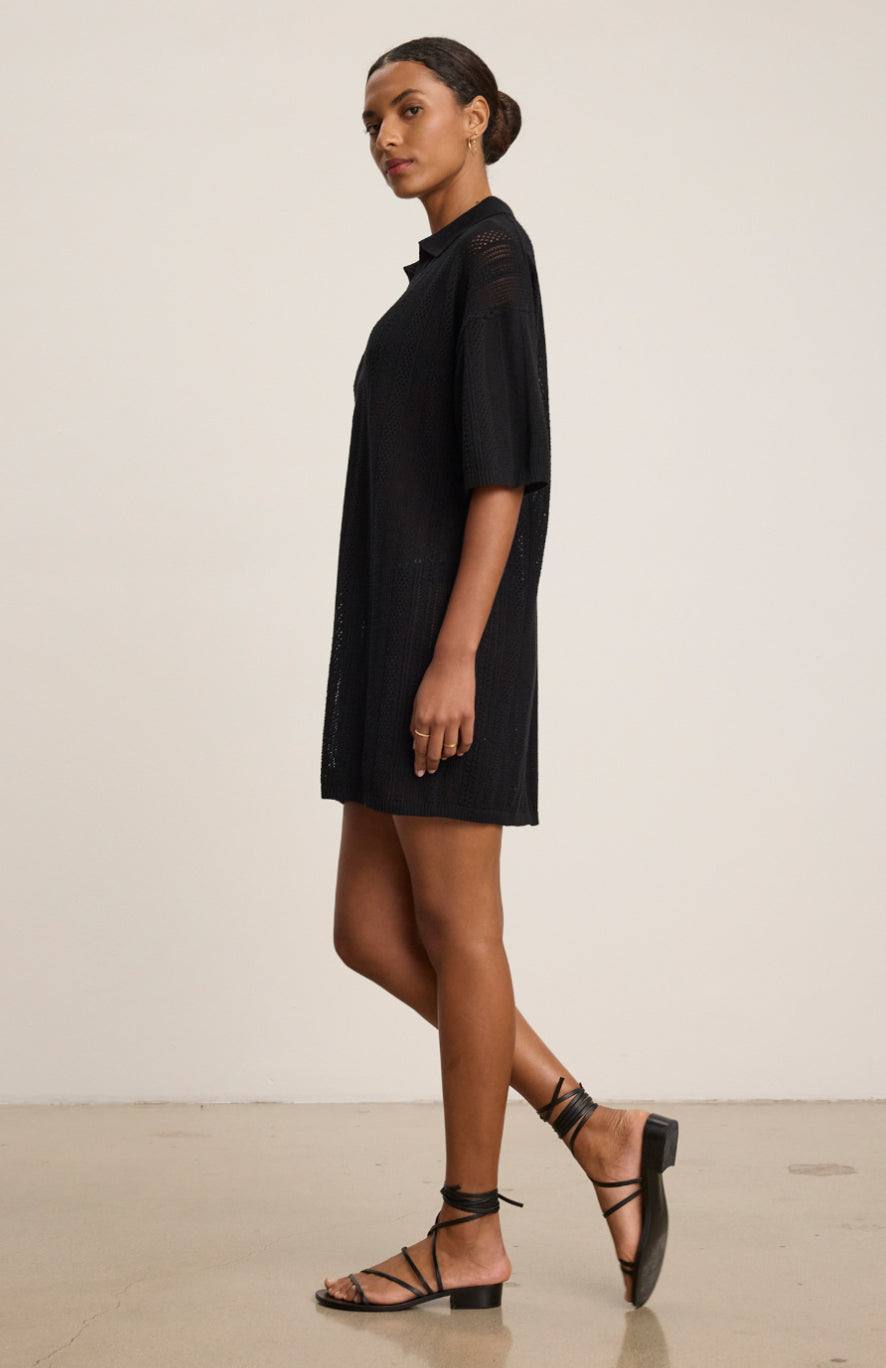 Vemila Black Tunic Coverup Dress