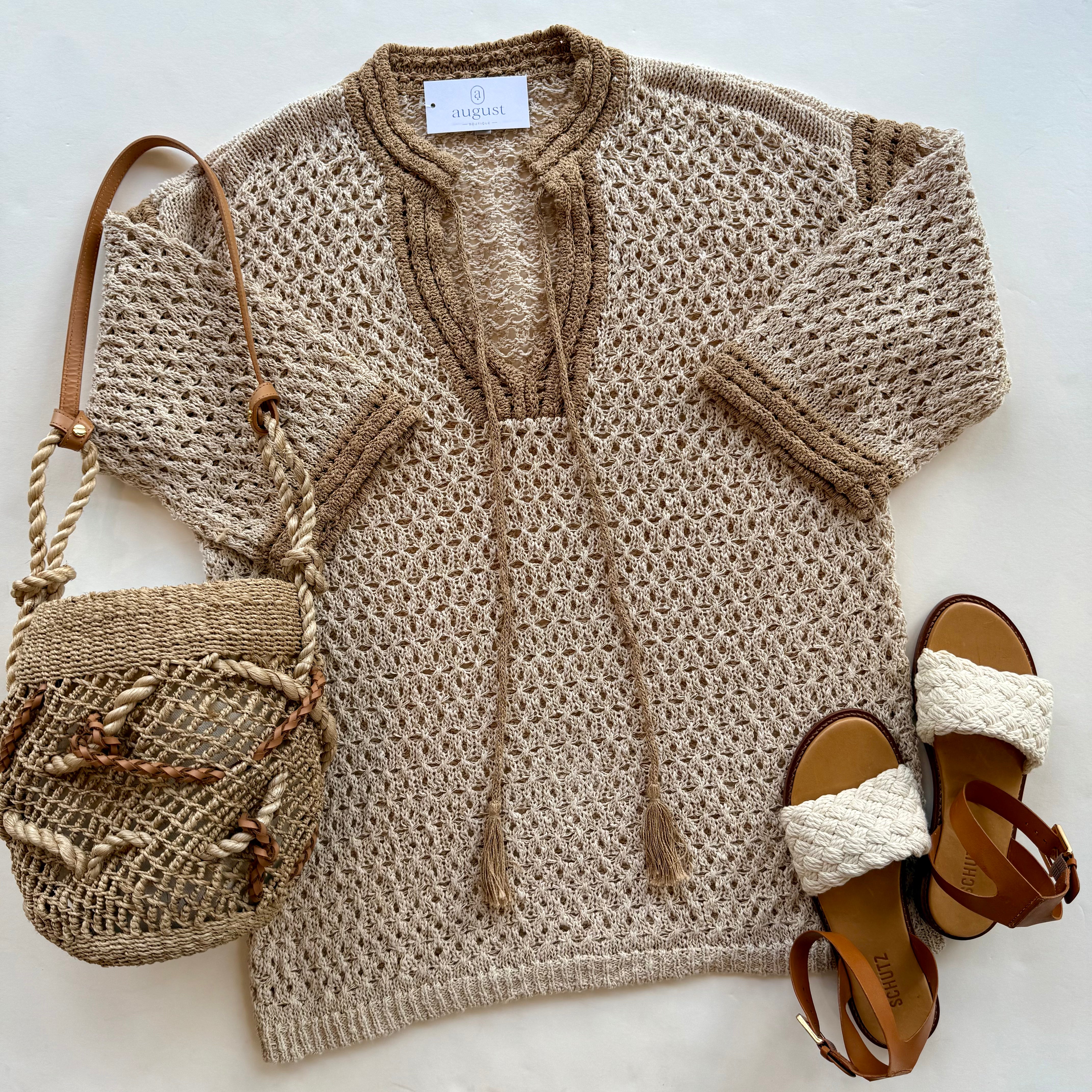 Dh2004 Crochet Tunic Dress
