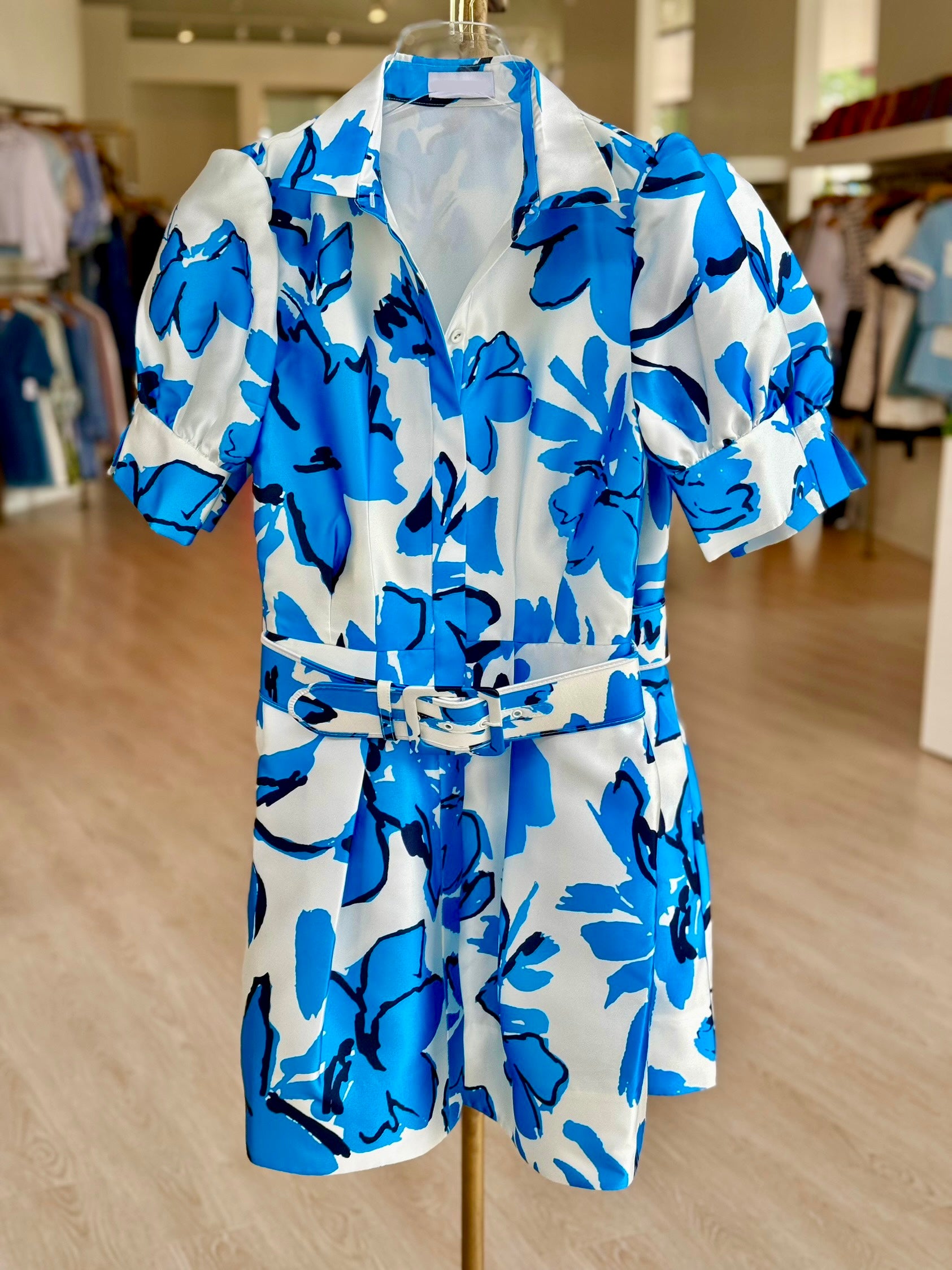 Re1116 Sapphira Printed Mini Dress