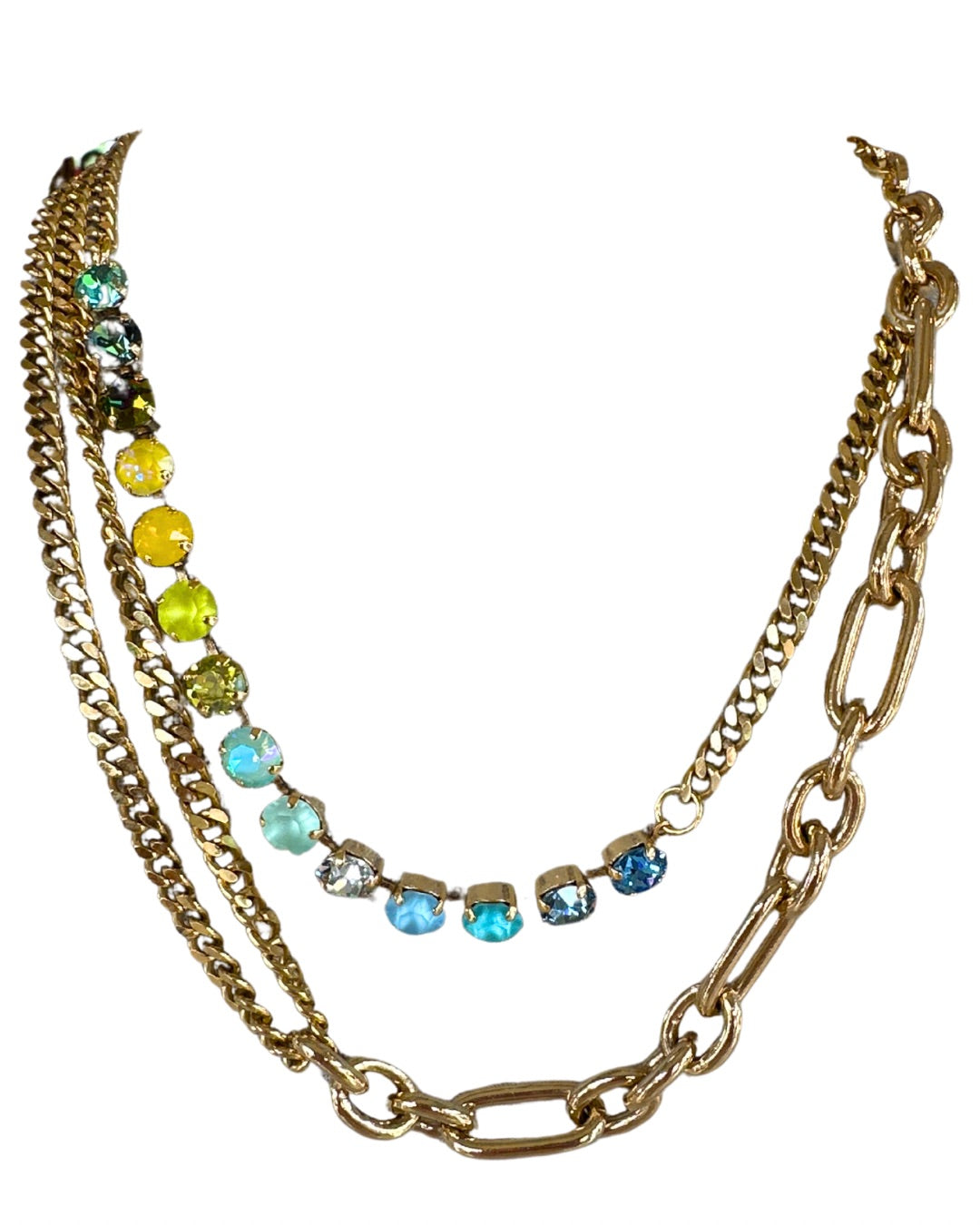 N4110 Gold Chain Necklace - Cloud