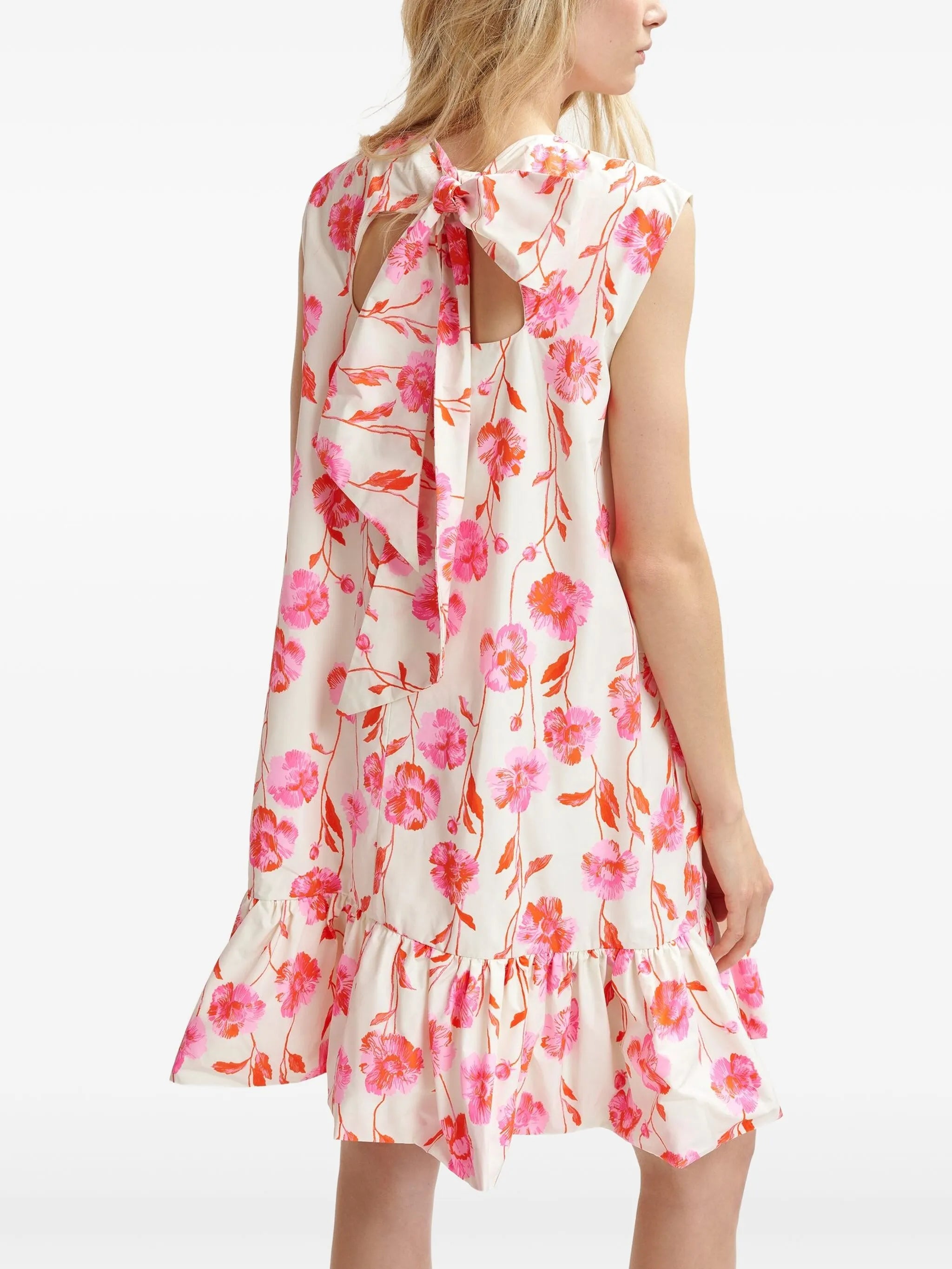 Eshibernate Floral Ruffle Mini Dress