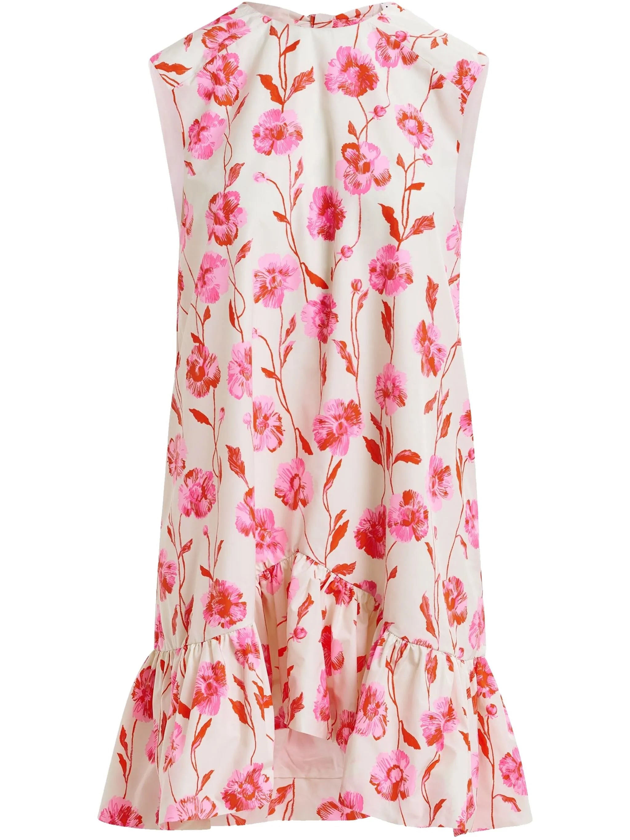 Eshibernate Floral Ruffle Mini Dress