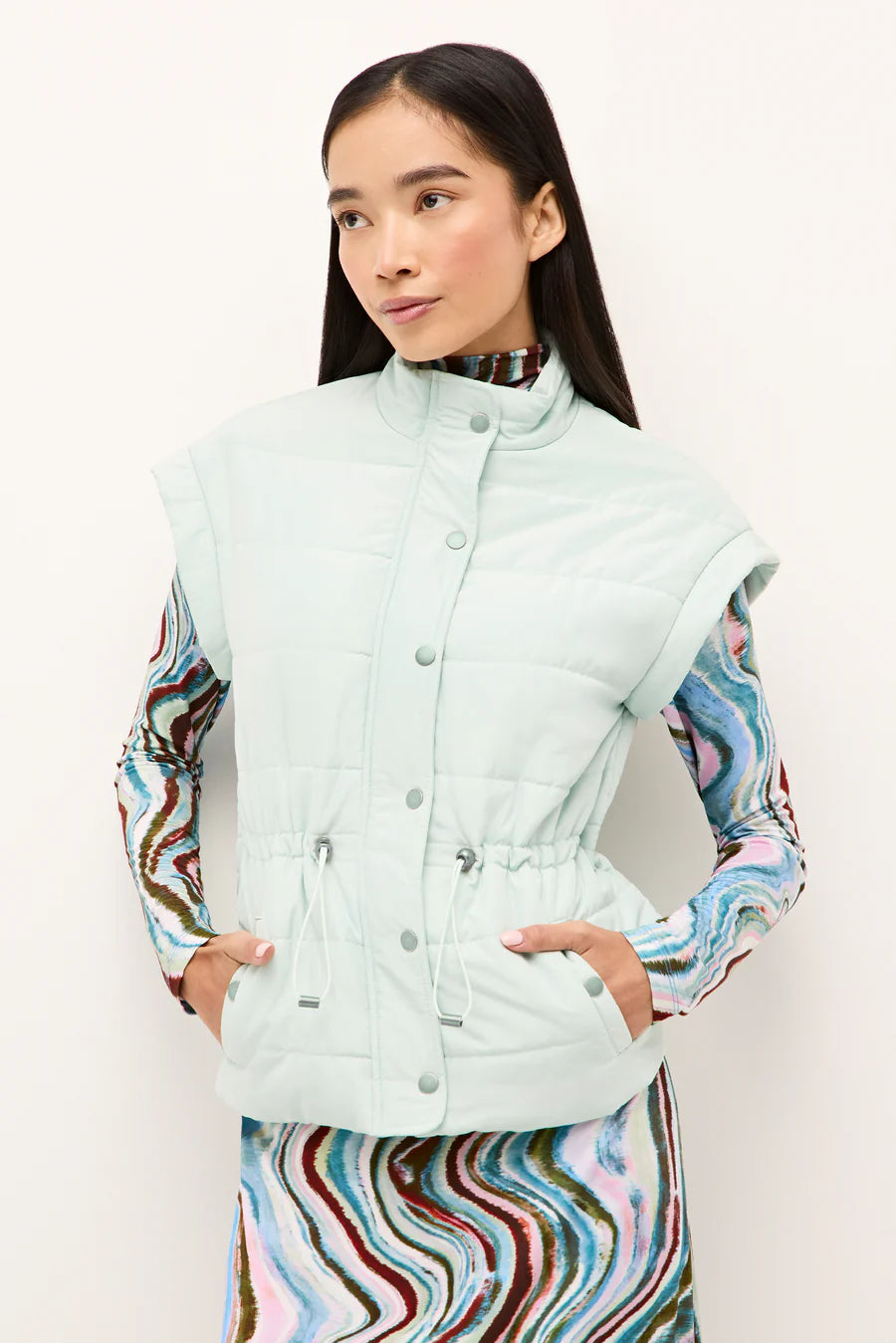 Ma846 Seafoam Puffer Vest