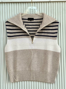 Moht1470 Stripe Pullover Sweater