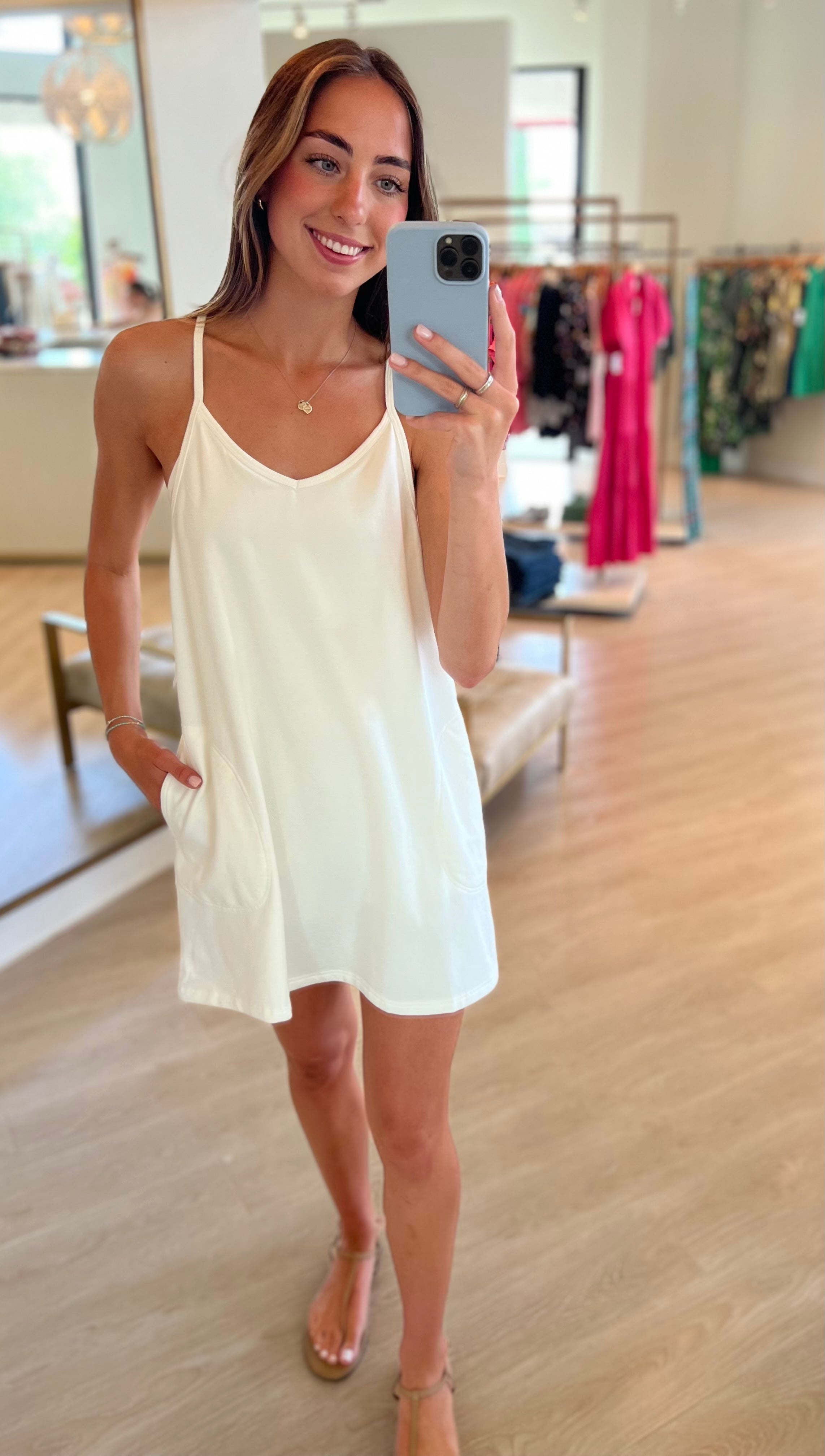 Su048 White Romper Dress