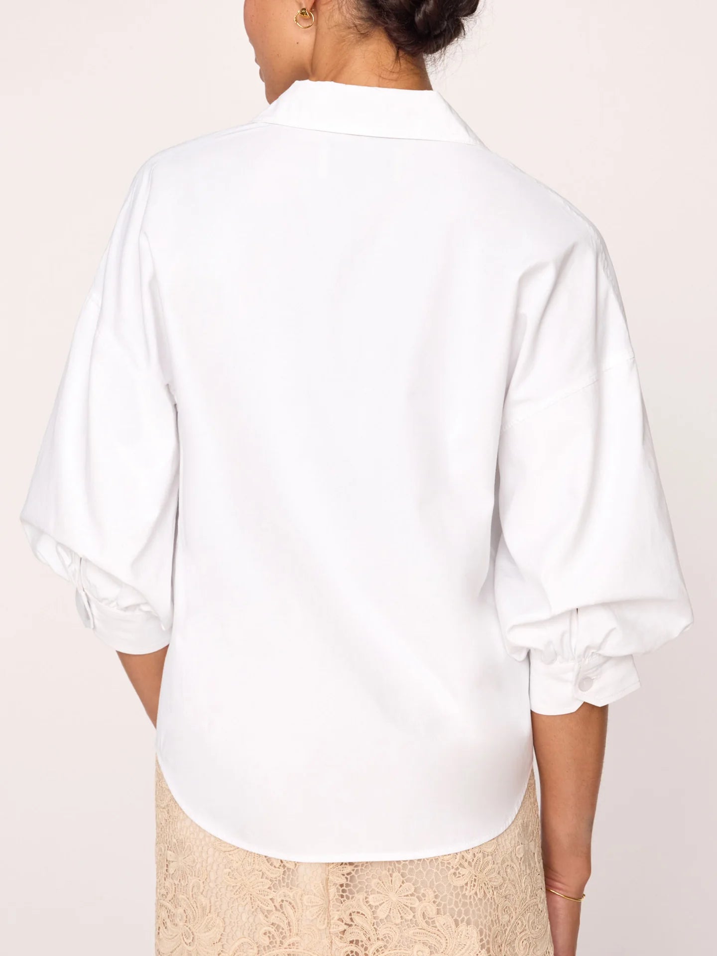 Brjcp4219 White Poplin Top