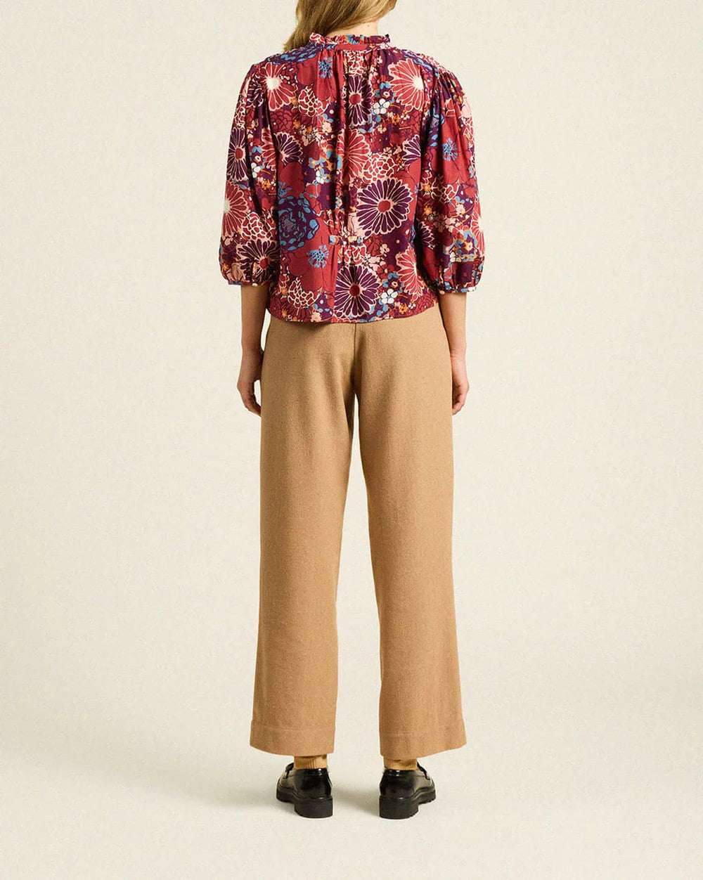 Tr1417 Berry Bloom Blouse