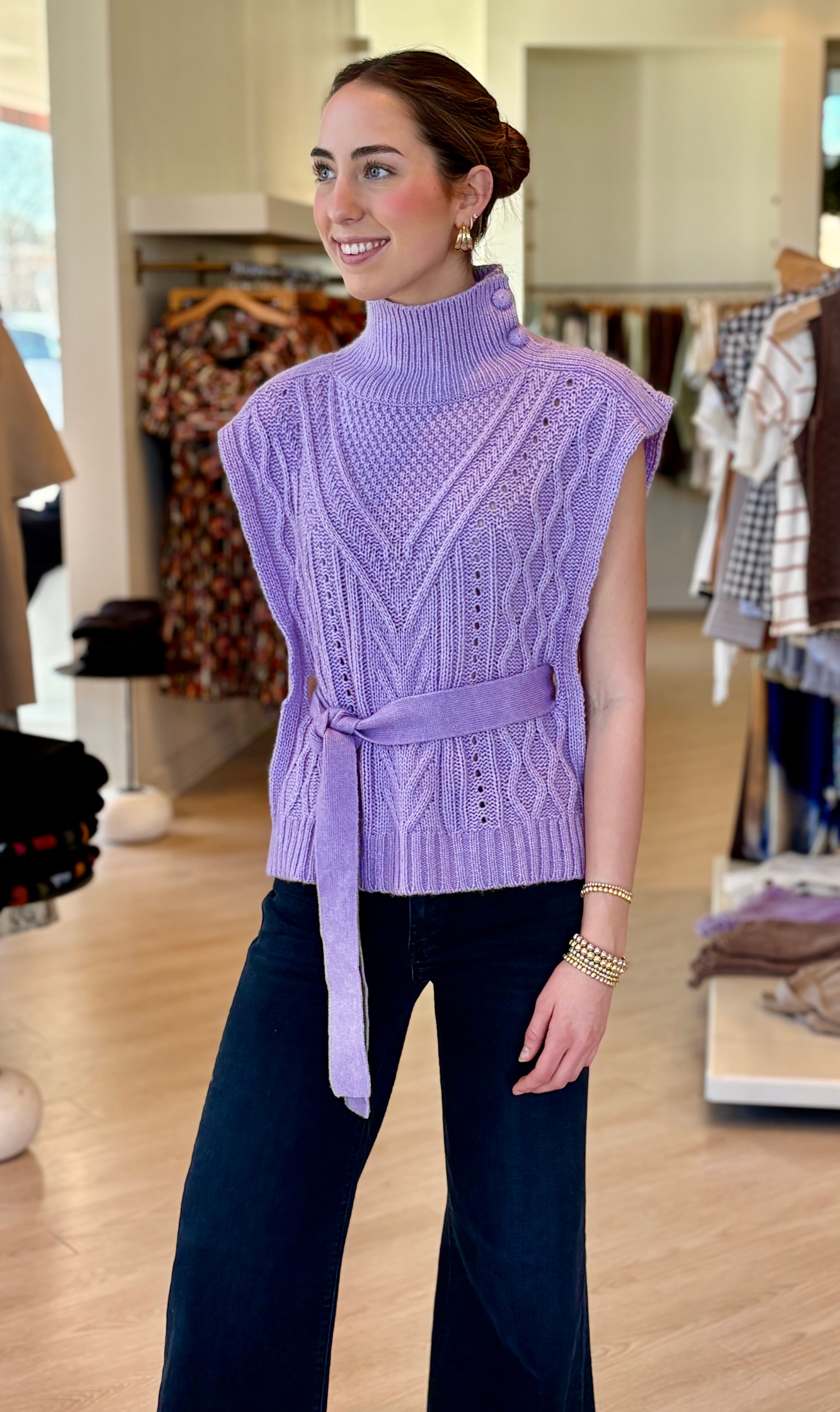 Ma564 Marie Oliver Lavender Popover Vest