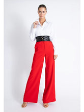 Load image into Gallery viewer, Ka1613 Belted Cropped Blouse
