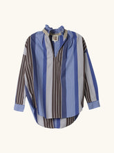 Load image into Gallery viewer, As23d Periwinkle Stripe Long Sleeve Top

