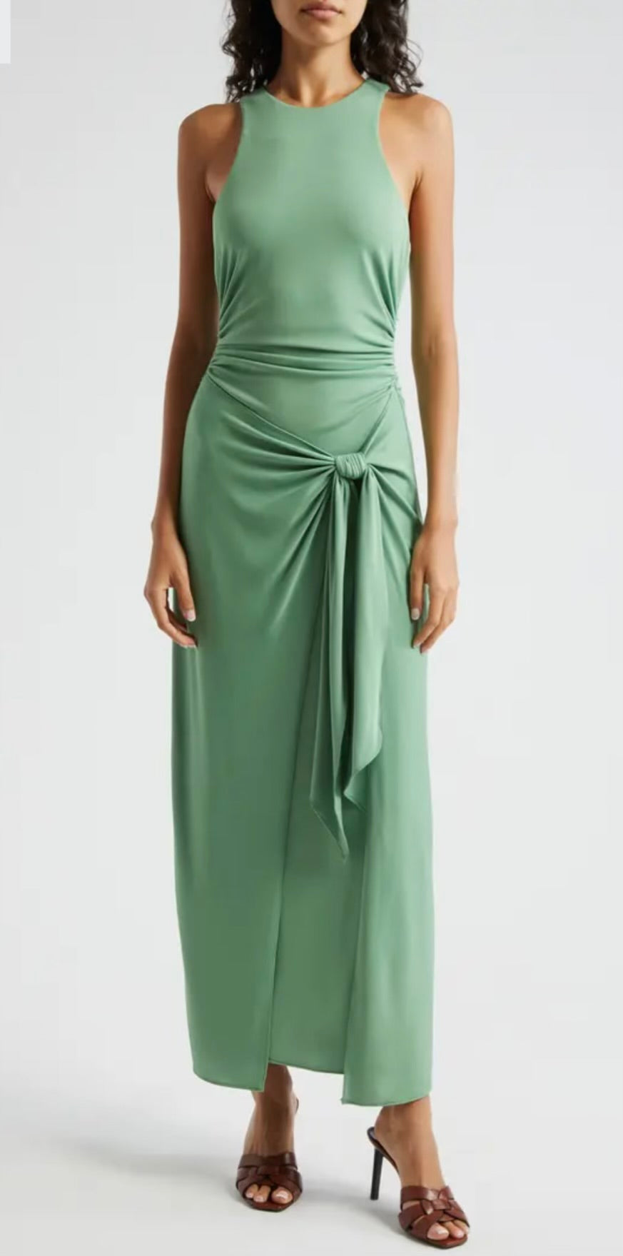 Cizd25722741 Sage Green Midi Dress