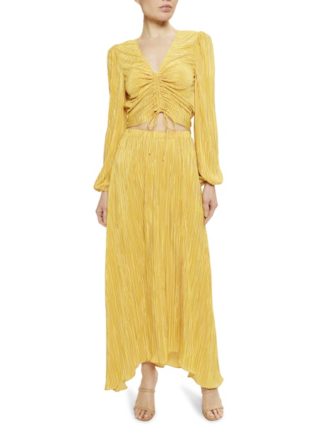 Ra2006 Daisy Yellow Cropped Top