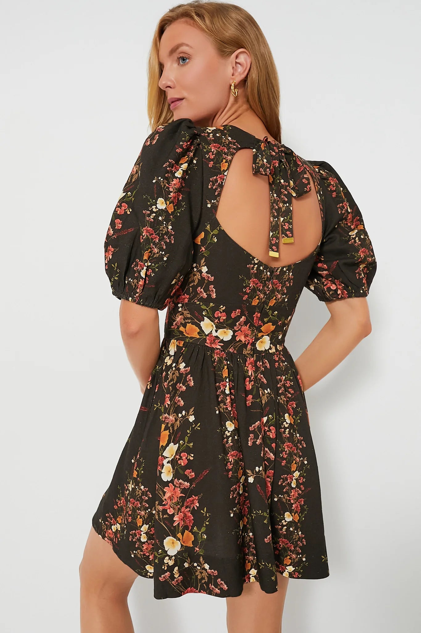 Sa1106 Garden Floral Mini Dress