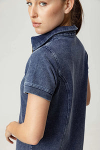 Su108 Denim Zip Up Dress