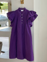 Load image into Gallery viewer, Nesmock Purple Smocked Dress
