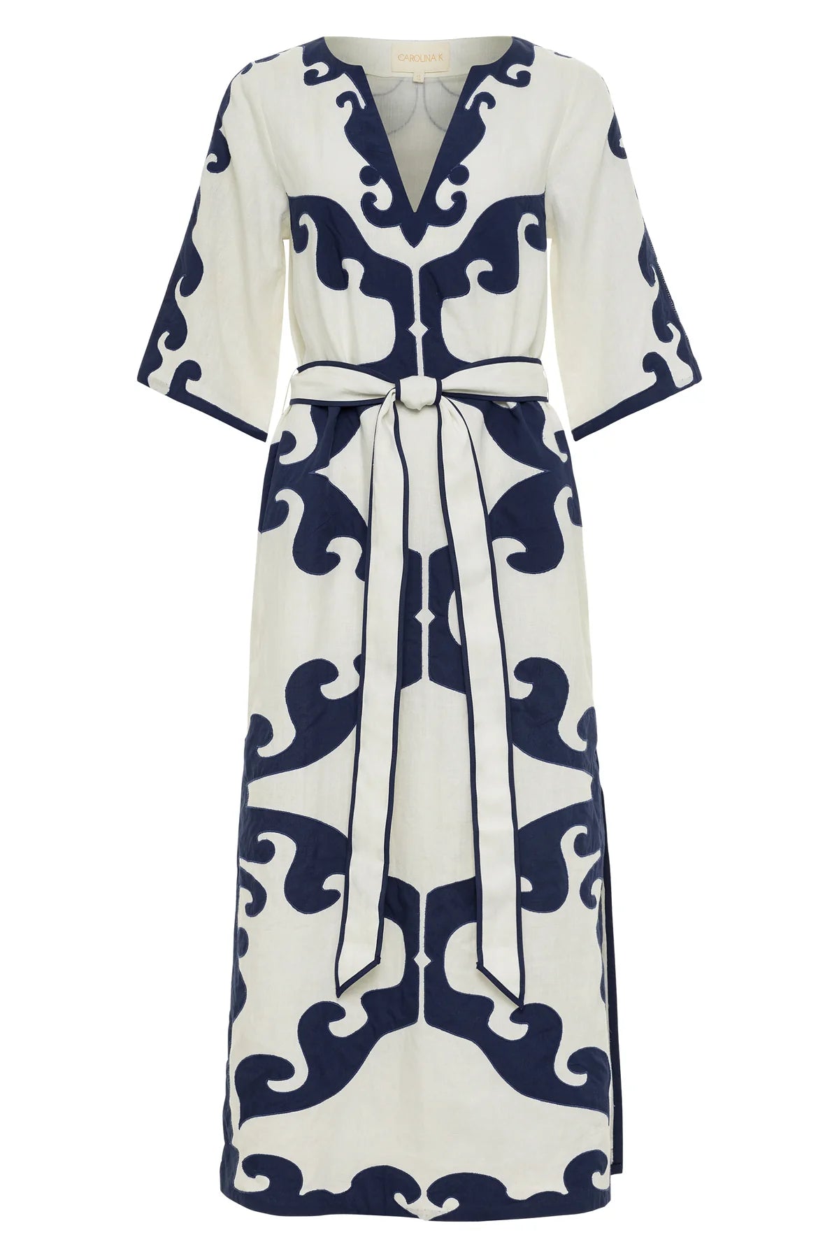 Casa11 Navy Gardenia Kaftan