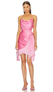 Ci20911468 Cinq A Sept Octavia Flamingo Fringe Dress