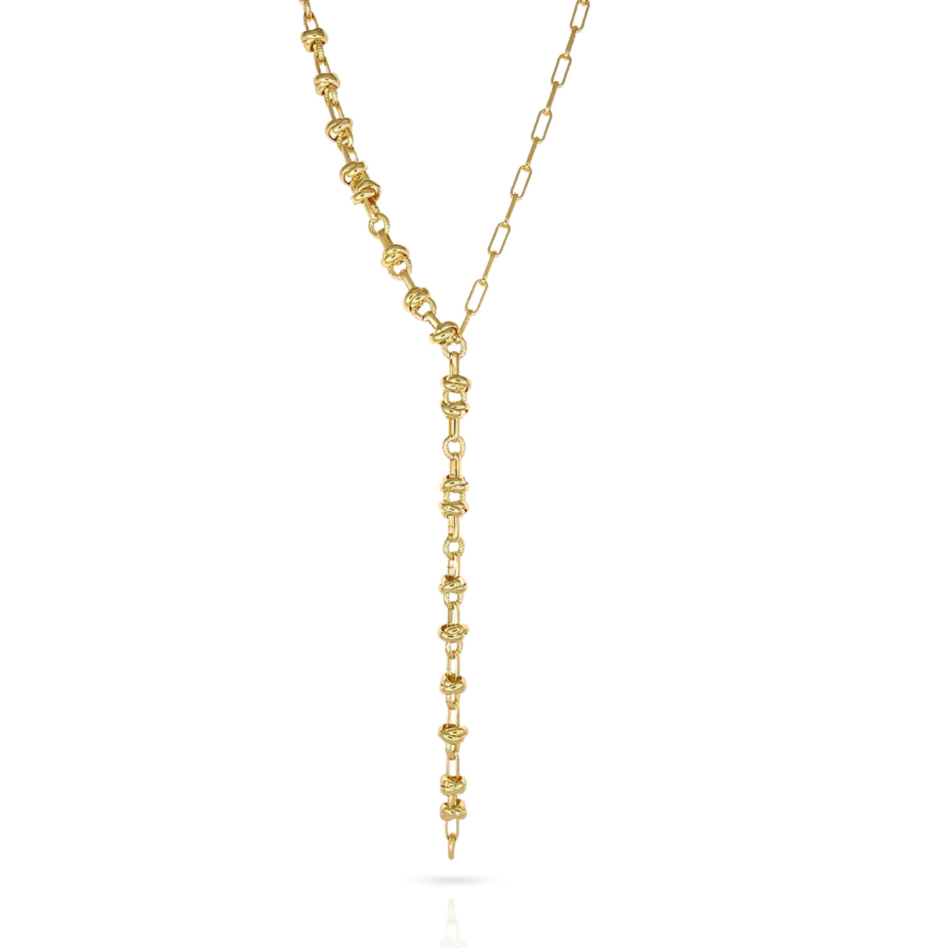 Nugget Lariat Necklace