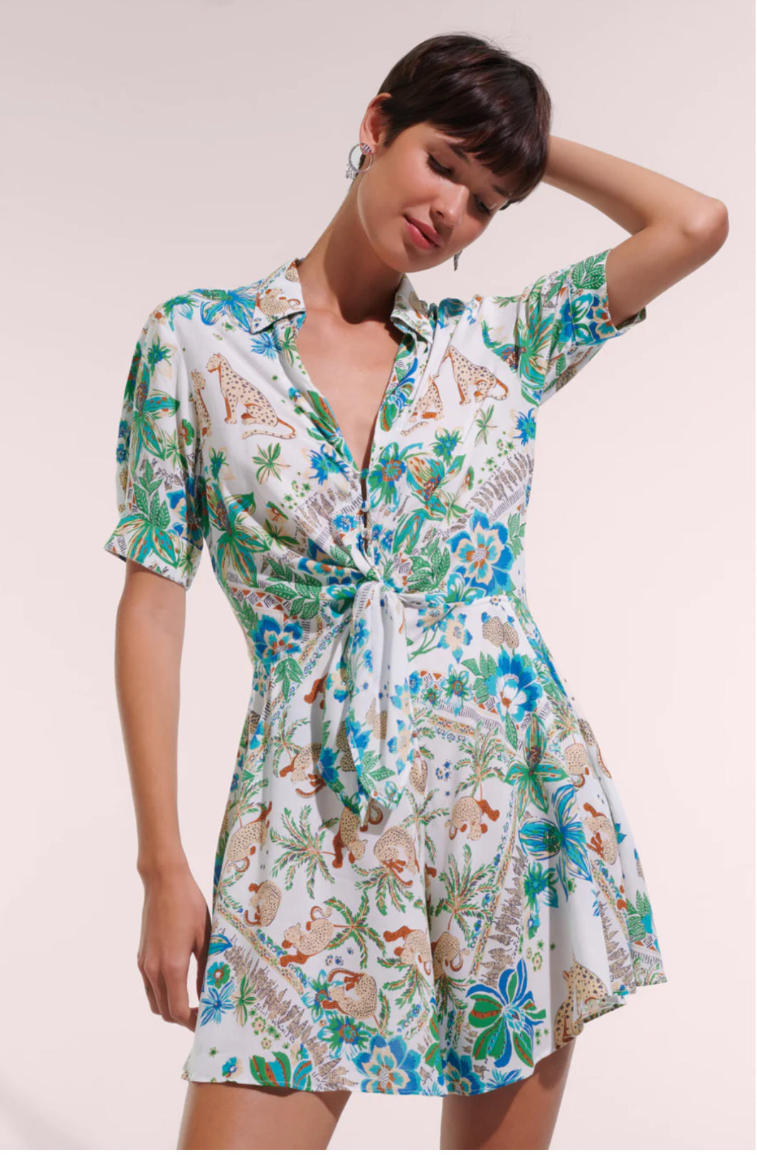 Pobettina Blue Jungle Romper