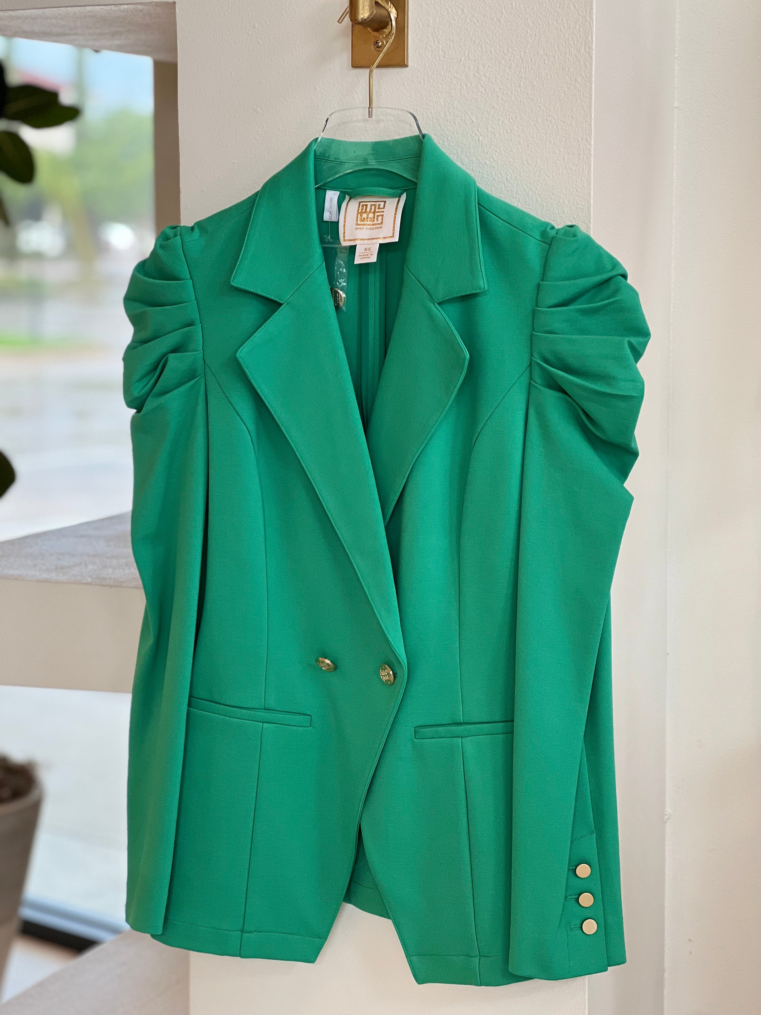 Em600 Emily McCarthy Green Ponte Blazer