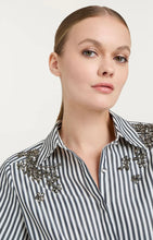 Load image into Gallery viewer, Cizw1593 Crystal Ivy Pinstripe Top
