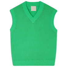 Load image into Gallery viewer, Ju151 Green Knit Tank
