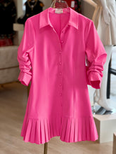 Load image into Gallery viewer, Cizd19923626 Pink Ruffle Hem Dress
