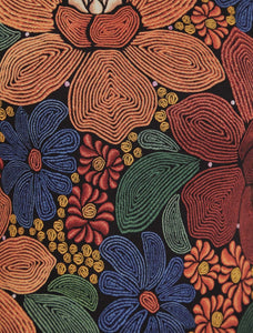 Fa314867 Stitched Flowers Midi Dress