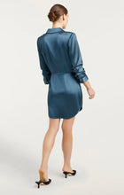 Load image into Gallery viewer, Cisabina Teal Wrap Dress
