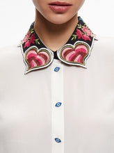 Load image into Gallery viewer, Alcc310078019 Heart Collar Button Down
