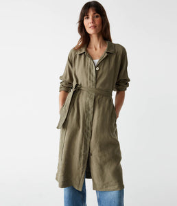 Miwnt005 Olive Linen Jacket