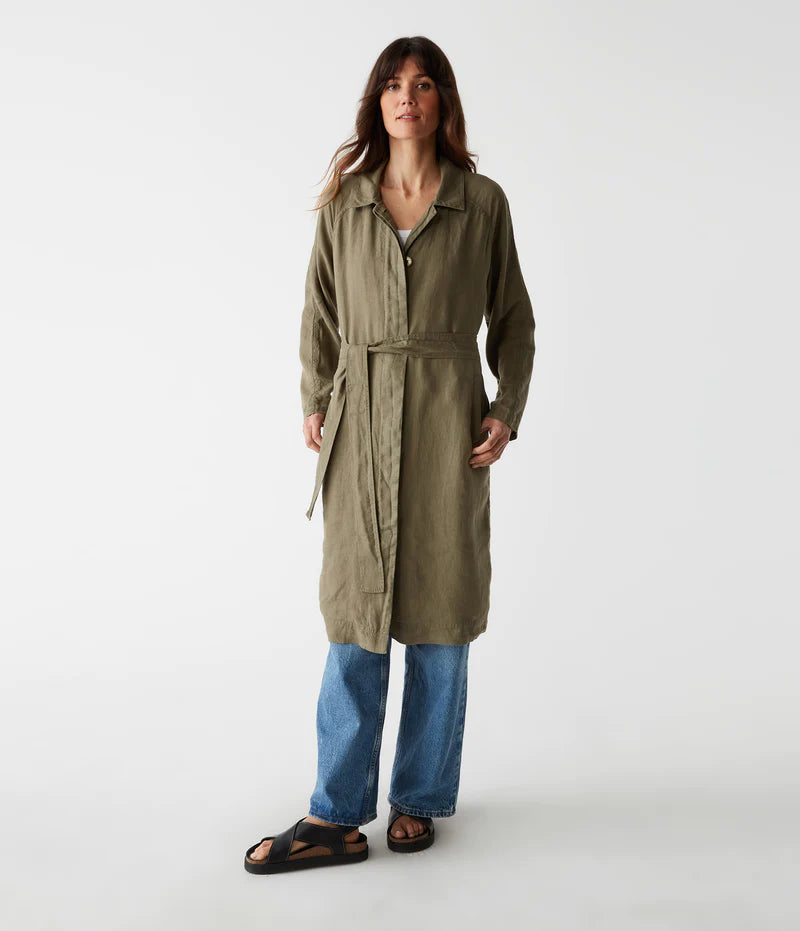 Miwnt005 Olive Linen Jacket