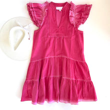 Load image into Gallery viewer, Lo6017 Pink Denim Dress
