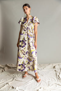 Ps1840 Violet Printed Maxi Dress