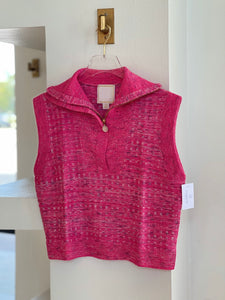 Em23708 Pink Pop Knit Vest
