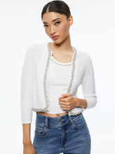 Load image into Gallery viewer, Alcc309s13703 Jeweled Neck Cardi - Soft White
